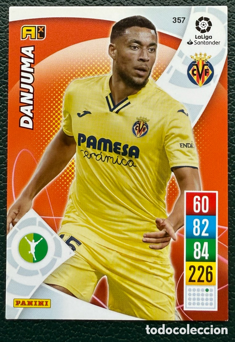 Fu&szlig;ball-Sticker: 357 DANJUMA VILLARREAL CF FICHAS ALBUM ADRENALYN XL 2021 2022 21 22