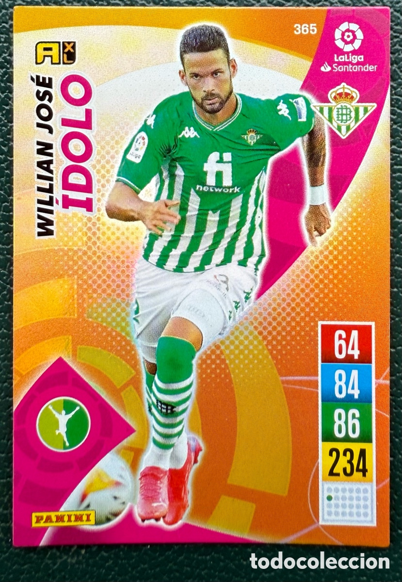 Fu&szlig;ball-Sticker: 365 WILLIAN JOSE REAL BETIS IDOLO FICHAS ALBUM ADRENALYN XL 2021 2022 21 22