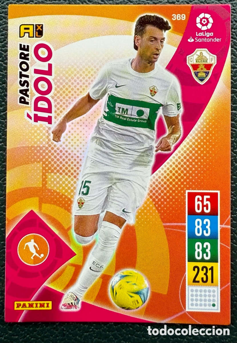 Fu&szlig;ball-Sticker: 369 PASTORE ELCHE CF IDOLO FICHAS ALBUM ADRENALYN XL 2021 2022 21 22