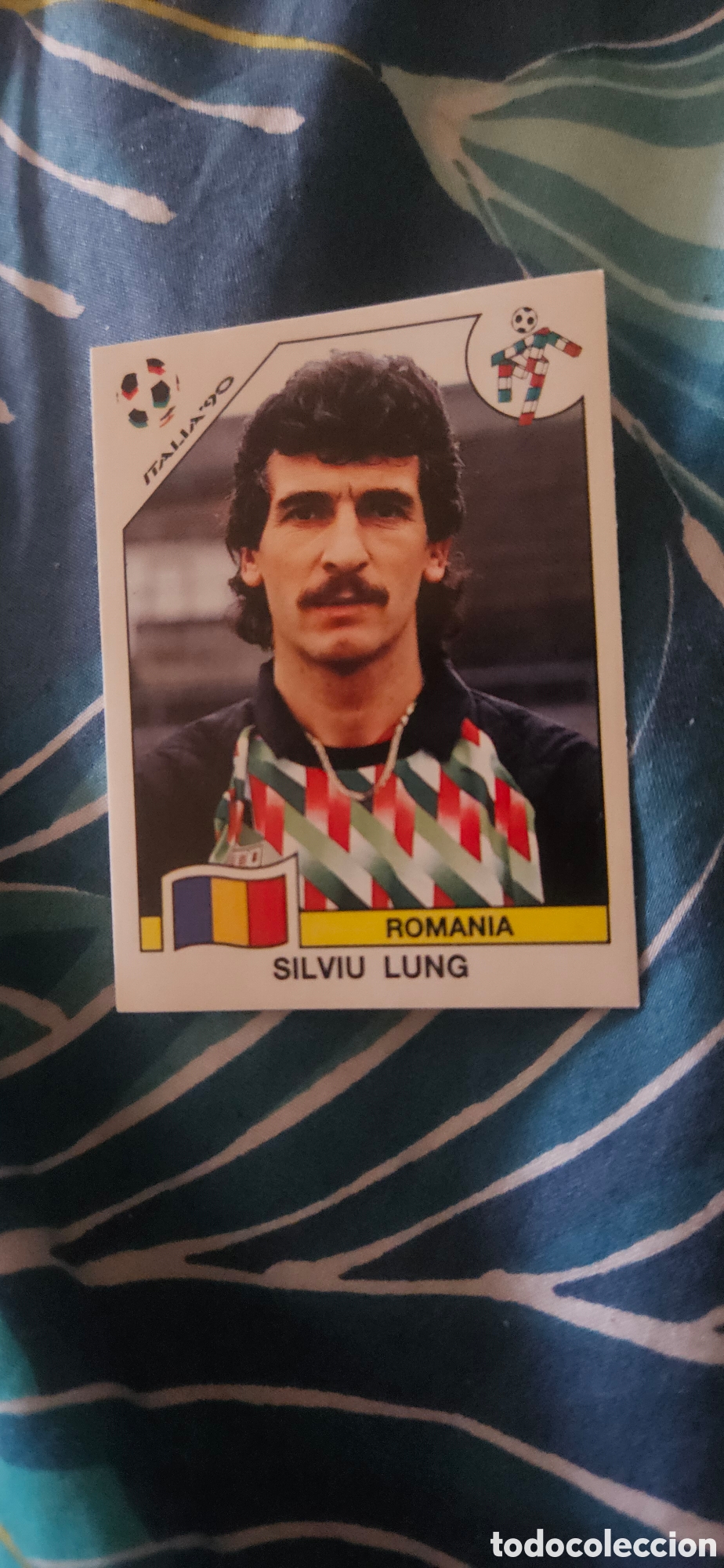Fu&szlig;ball-Sticker: Lung 143 rumania Italia 90 1990 sin pegar mundial Italia