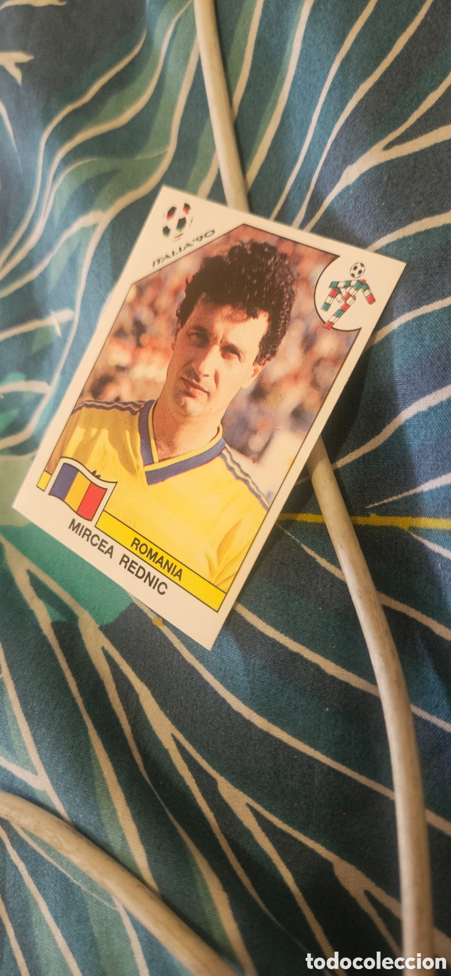 Fu&szlig;ball-Sticker: Rednic 158 rumania Italia 90 1990 sin pegar mundial Italia