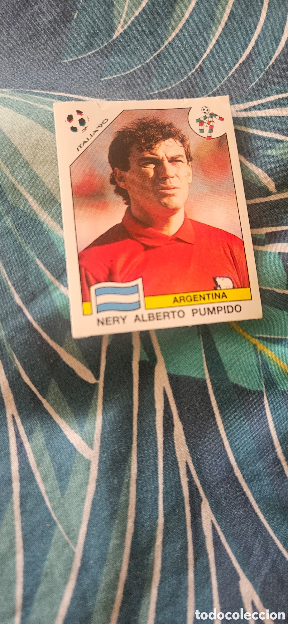 Fu&szlig;ball-Sticker: Pumpido 115 Italia 90 1990 sin pegar mundial Italia