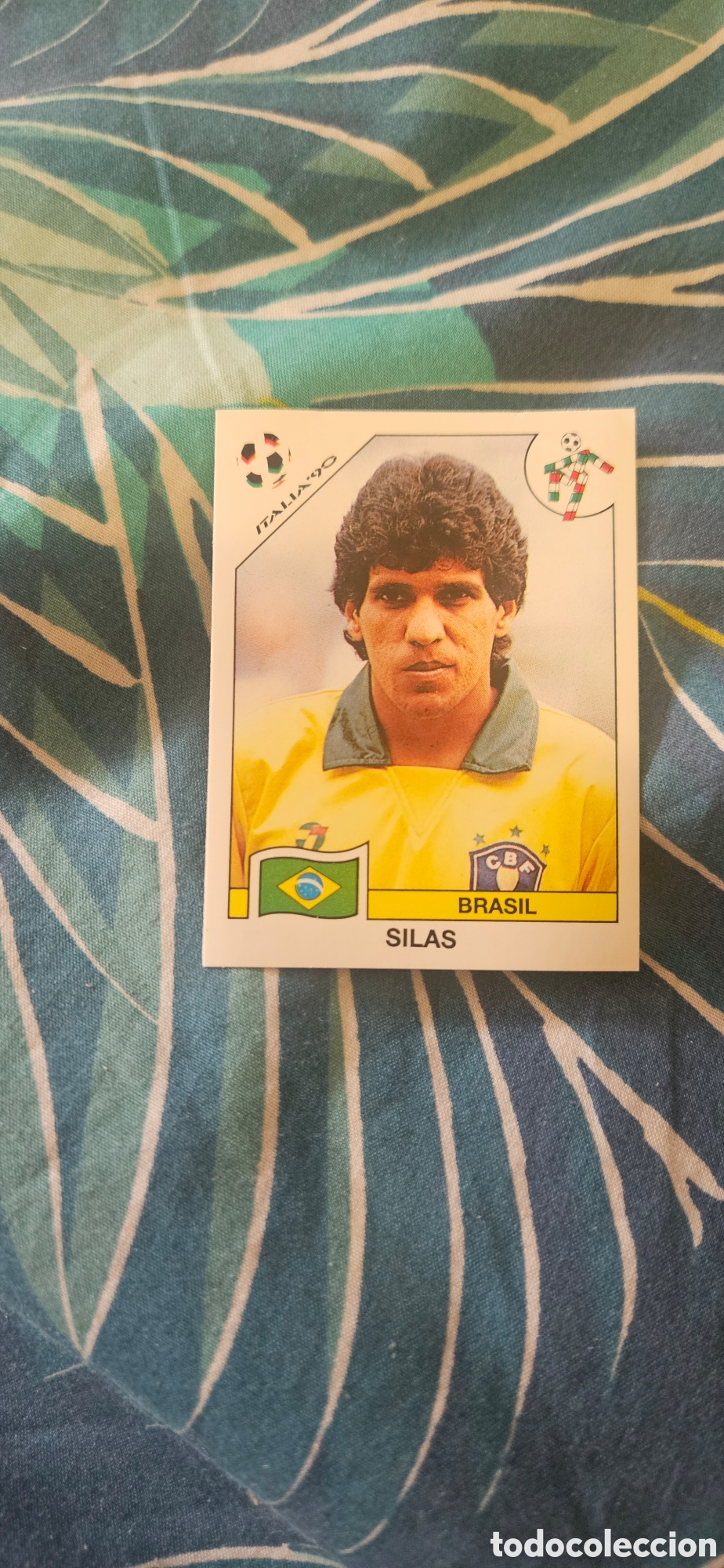 Fu&szlig;ball-Sticker: Silas 204 Italia 90 1990 sin pegar mundial Italia