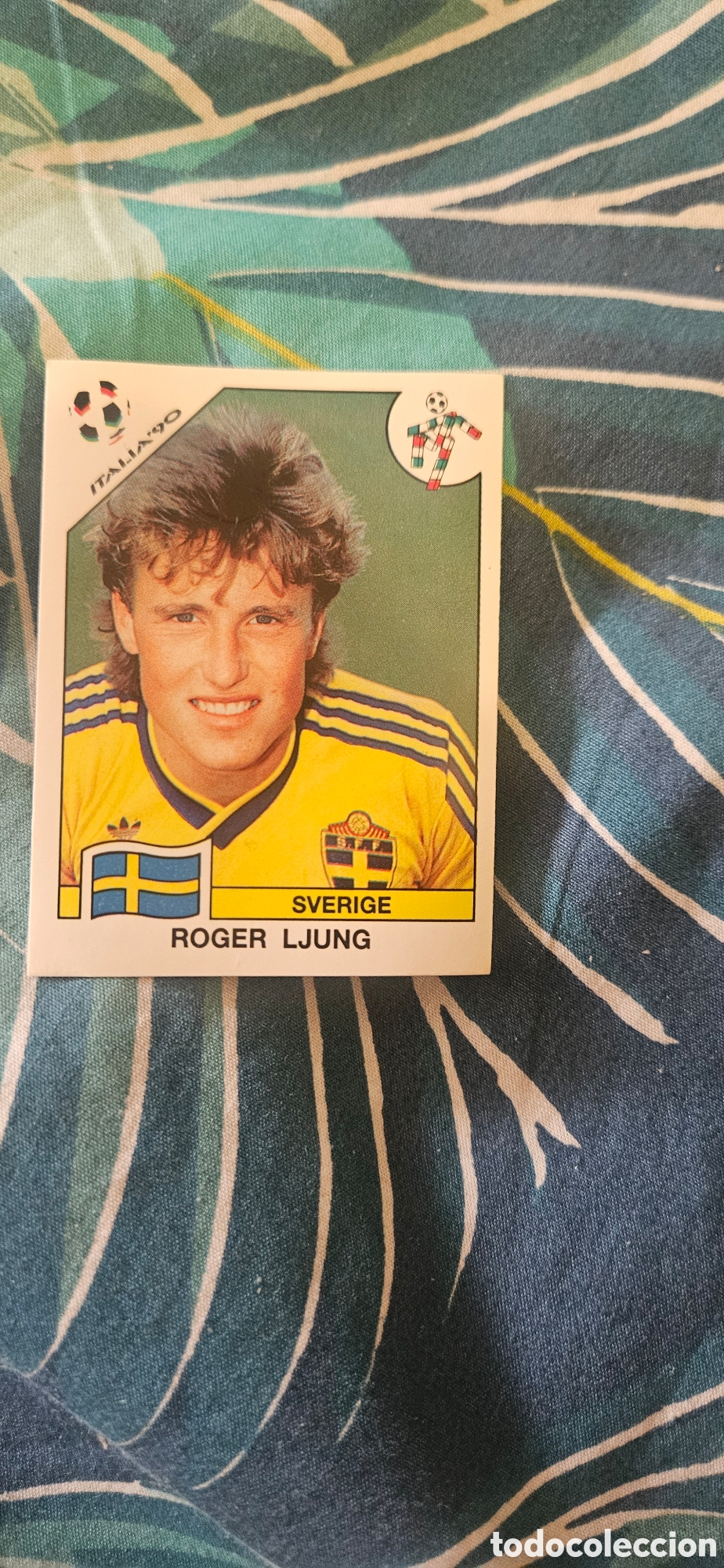 Fu&szlig;ball-Sticker: Ljung 236 Suecia Italia 90 1990 sin pegar mundial Italia
