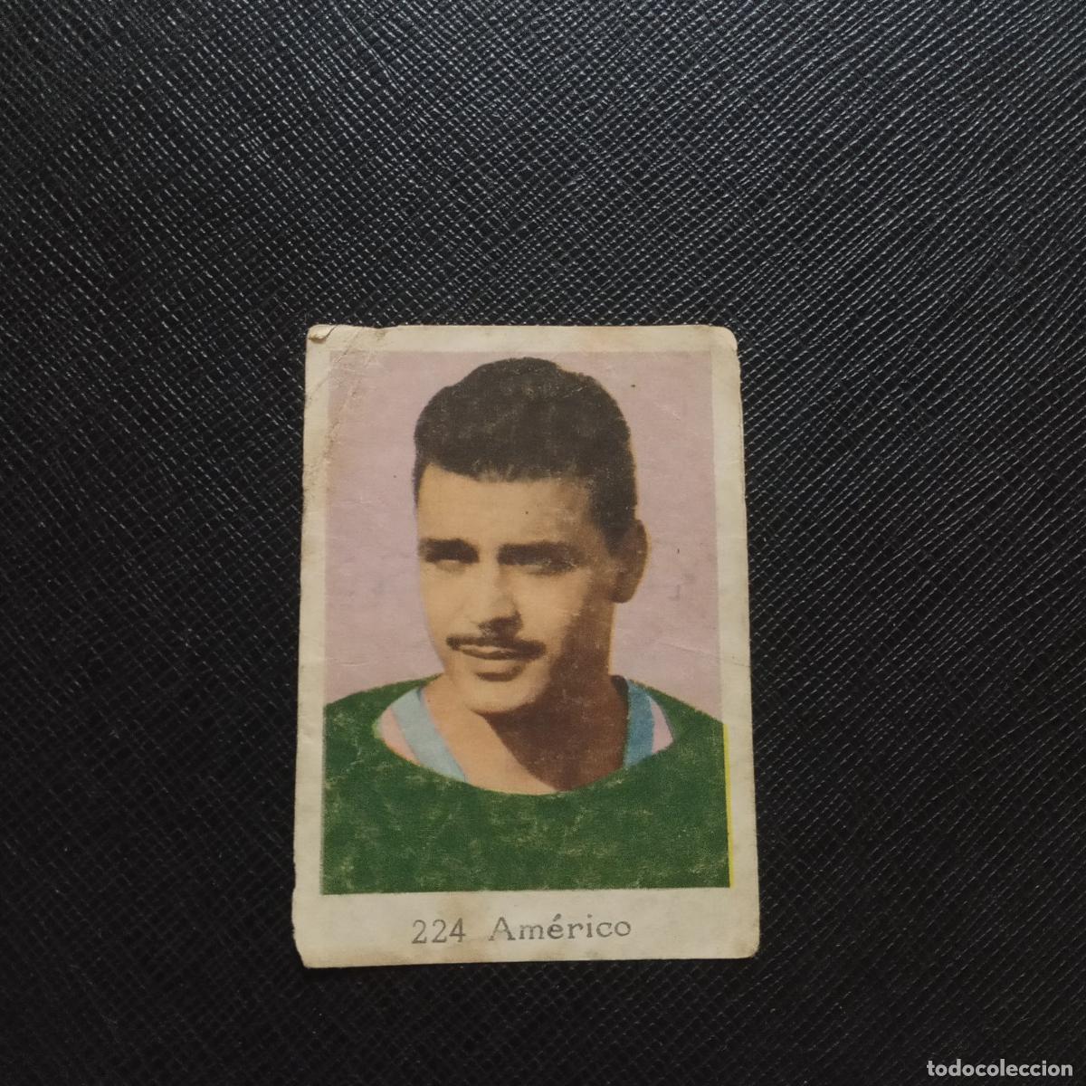 Fu&szlig;ball-Sticker: 224 AMERICO MALAGA RUIZ ROMERO 1962 1963 CROMO FUTBOL 62 63 LIGA - DESPEGADO - A17 PG73
