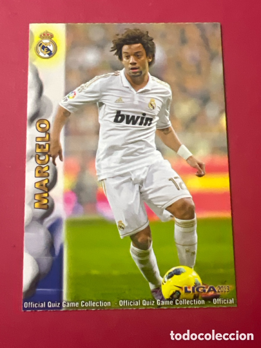 Fu&szlig;ball-Sticker: A1787. 0010 10 MARCELO - REAL MADRID OFFICIAL QUIZ GAME COLLECTION 2012 2013 MUNDICROMO 12 13