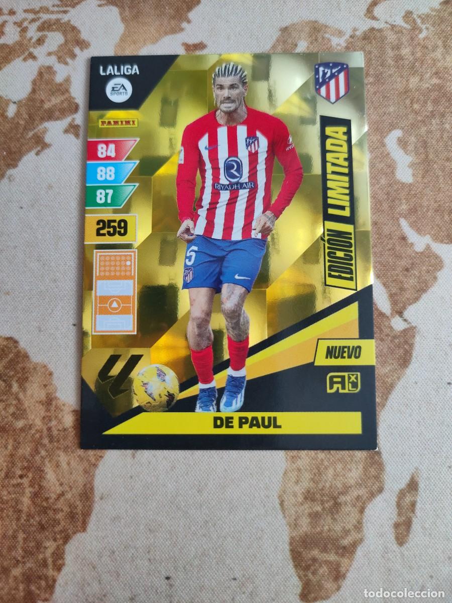 Fu&szlig;ball-Sticker: Adrenalyn XL Edici&oacute;n Limitada Nuevo DE PAUL 2023-24 23 24