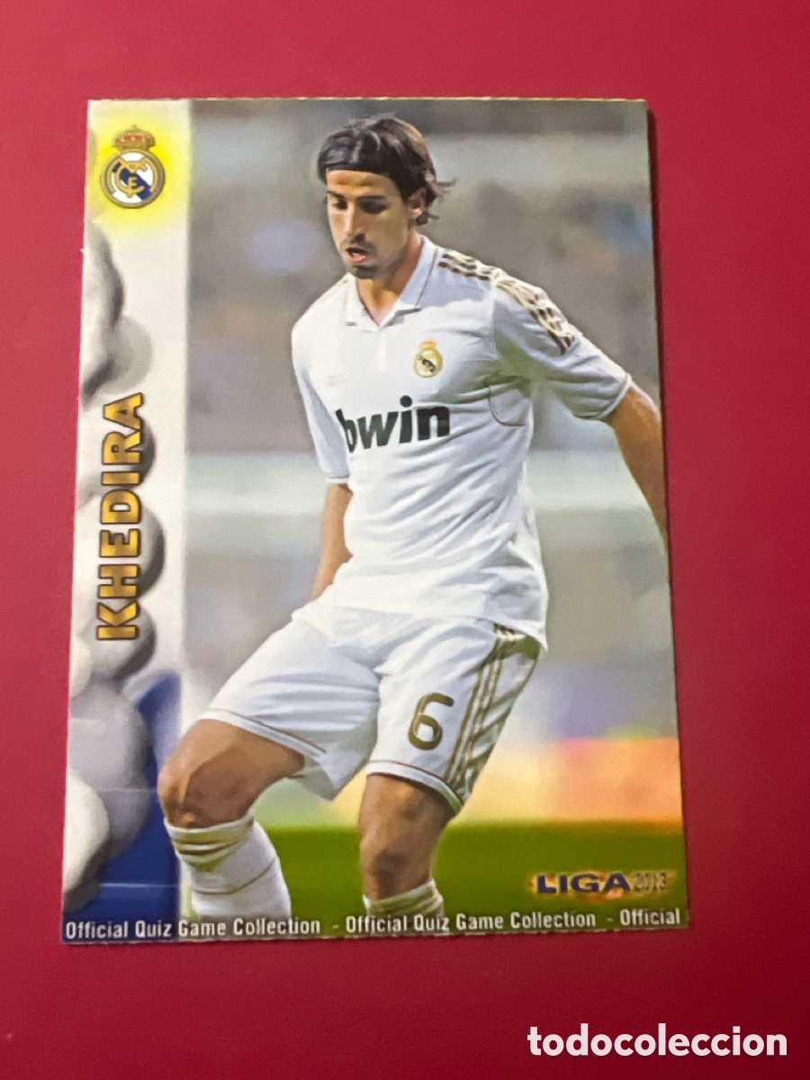 Cartes &agrave; collectionner de Football: A1865. 0013 13 KHEDIRA - REAL MADRID OFFICIAL QUIZ GAME COLLECTION 2013 MUNDICROMO 13