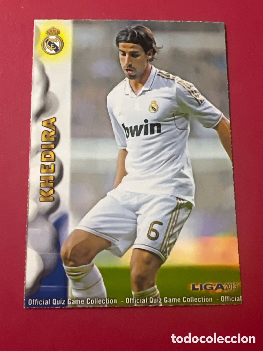 Figurine di Calcio: A1868. 0013 13 KHEDIRA - REAL MADRID OFFICIAL QUIZ GAME COLLECTION 2013 MUNDICROMO 13