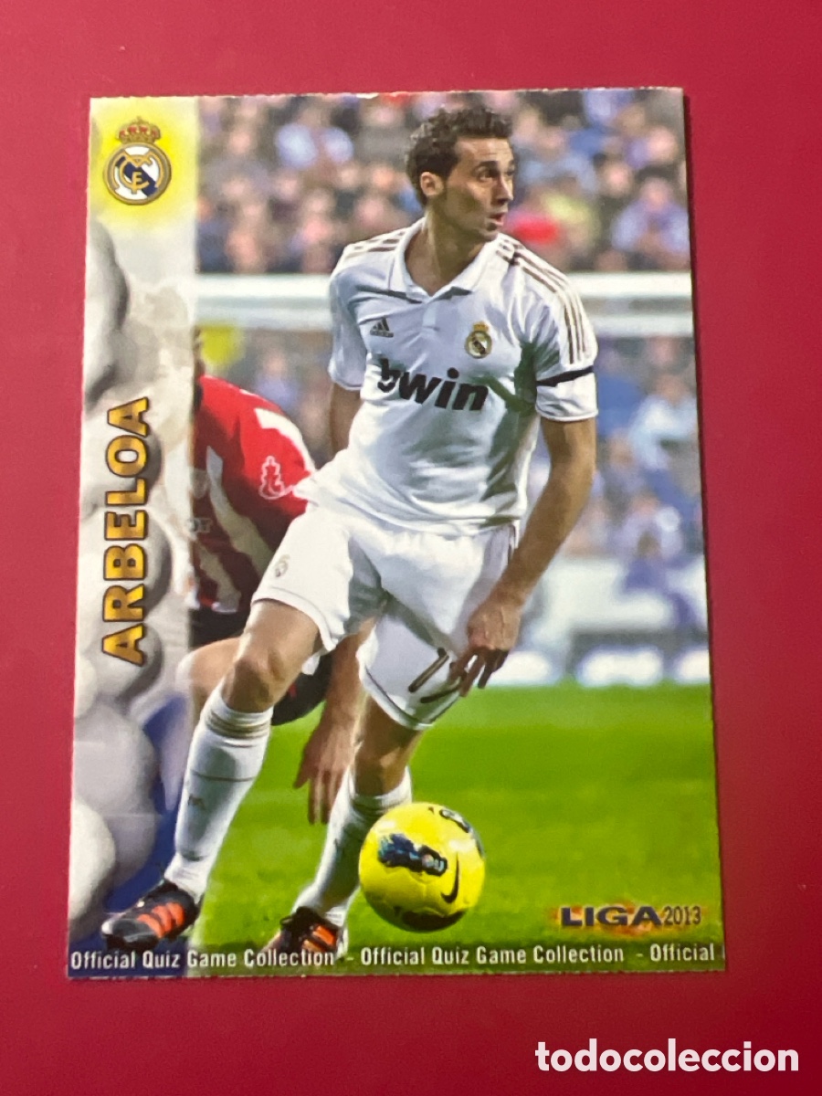 Figurine di Calcio: A1970. CROMO - N&ordm; 0006 - ARBELOA - REAL MADRID - QUIZ GAME LIGA 2013 (2012 / 2013) - MUNDICROMO