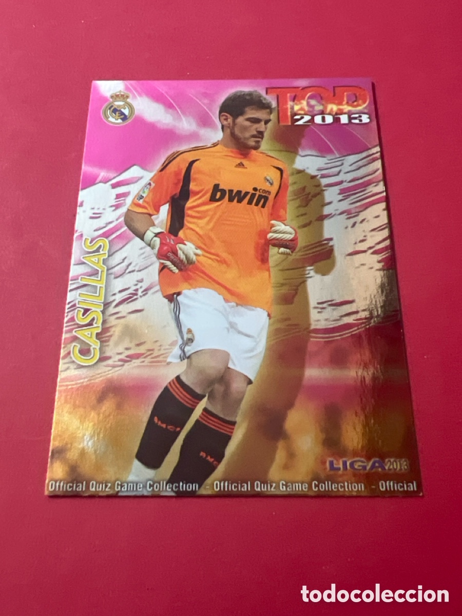 Cartes &agrave; collectionner de Football: Cromo Mundicromo QUIZ Las Fichas de la liga 2013 (2012/13) Top 1 Brillo -CASILLAS- n&uacute;mero 0541