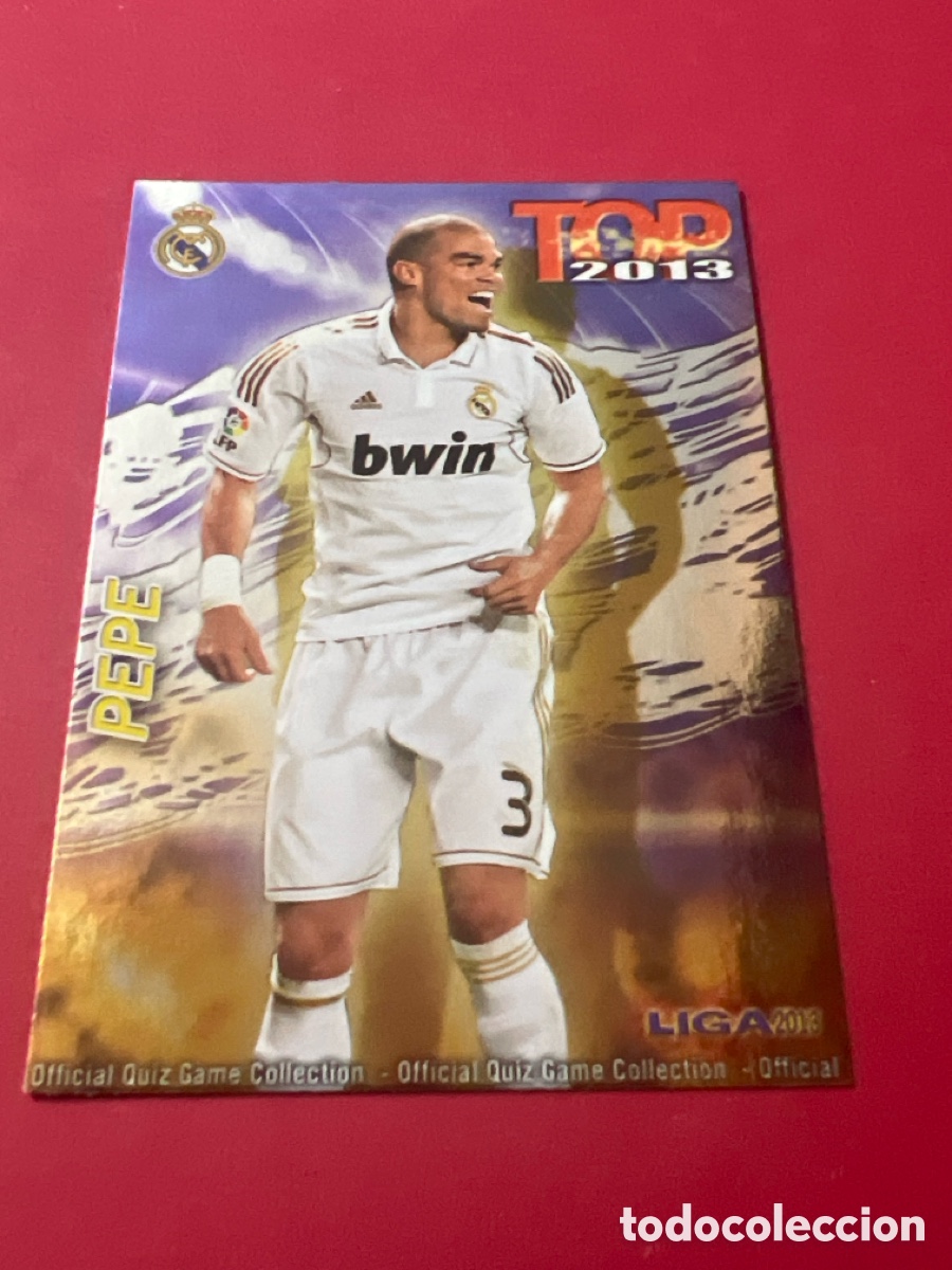 Fu&szlig;ball-Sticker: A1985. 0559 559 PEPE MORADO - REAL MADRID TOP MUNDICROMO 2012 2013 QUIZ GAME 12 13