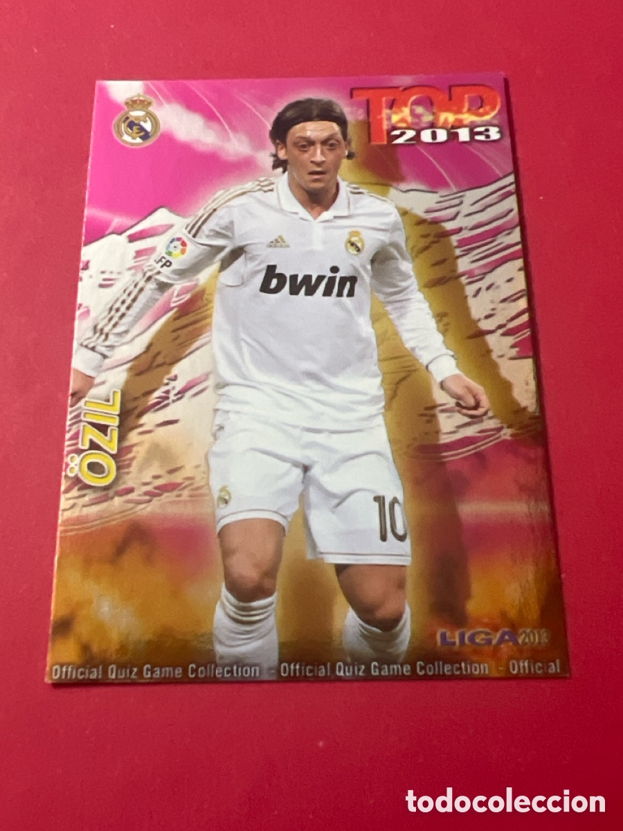 Cartes &agrave; collectionner de Football: A1991. Cromo QUIZ-MUNDICROMO- Las Fichas de la liga 2013 (2012/13) -&Ouml;ZIL- TOP 10 BRILLO n&uacute;mero 0613
