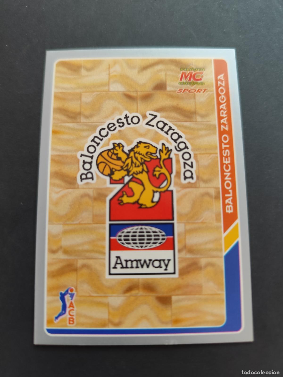 Figurine di Calcio: 61 ESCUDO AMWAY CAI ZARAGOZA MUNDICROMO ACB 94 95 1994 1995