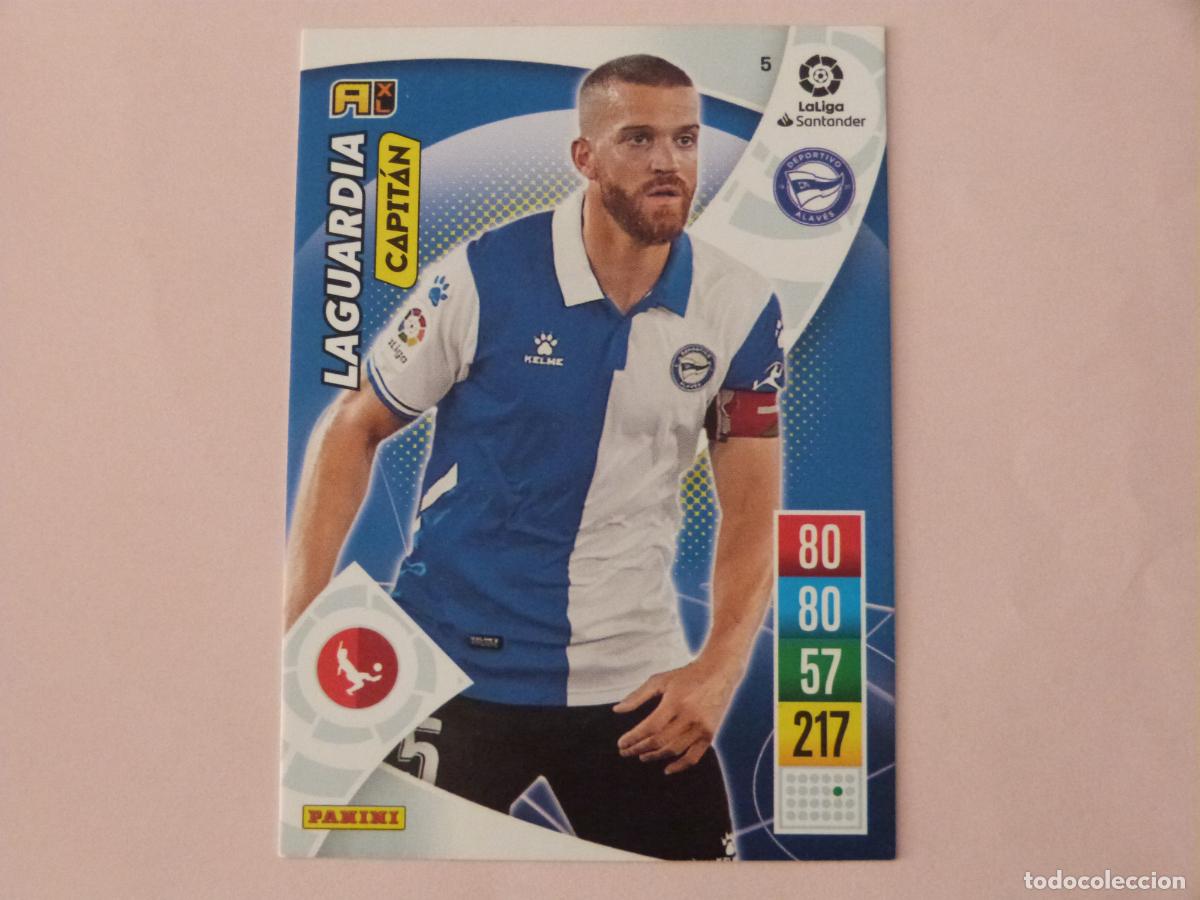Cromos de f&uacute;tbol: TRADING CARD FUTBOL LAGUARDIA DEPORTIVO ALAVES N&ordm; 5 LIGA ADRENALYN XL 2021-2022/21-22 PANINI