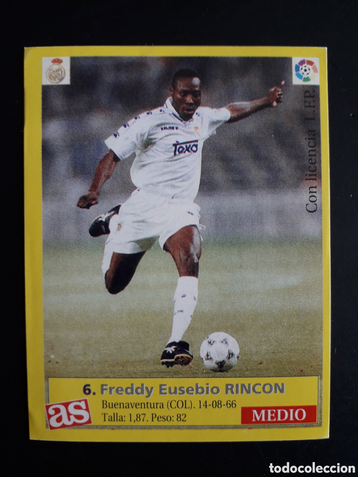 Cartes &agrave; collectionner de Football: RINC&Oacute;N REAL MADRID N&deg; 6 DIARIO AS LIGA 1995 1996 95 96 SIN PEGAR PEDIDO M&Iacute;NIMO 3&euro;