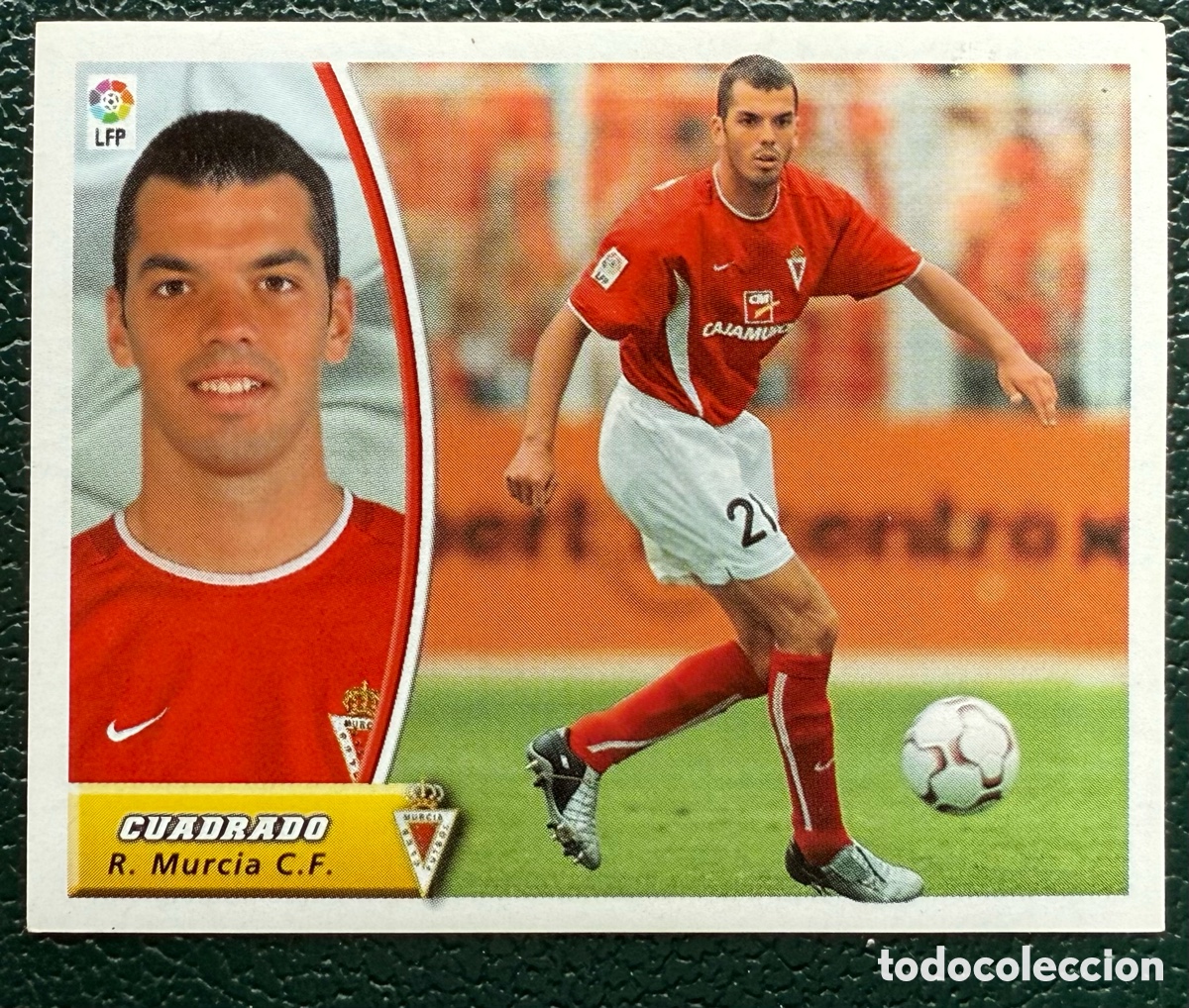 Fu&szlig;ball-Sticker: CUADRADO REAL MURCIA CROMOS ALBUM EDICIONES ESTE 2003 2004 03 04 NUNCA PEGADO