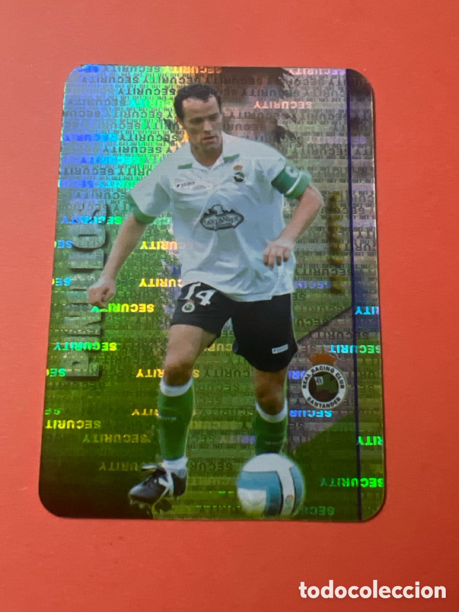 Fu&szlig;ball-Sticker: C9784. 268 PINILLOS SECURITY HORIZONTAL INVERTIDO RACING SANTANDER MUNDICROMO LIGA 2007-2008 07-08