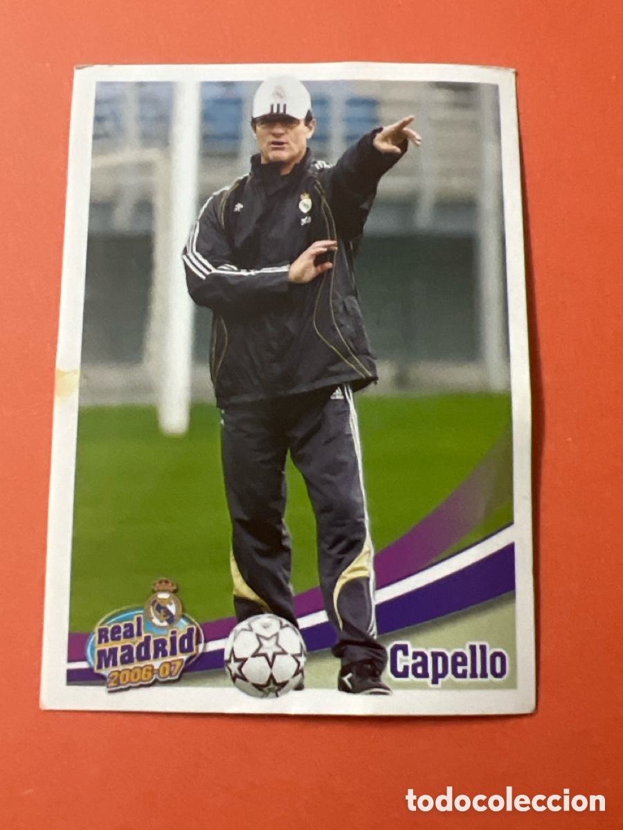 Cartes &agrave; collectionner de Football: C9931. 15 CAPELLO REAL MADRID PANINI OFICIAL 2006 2007 CROMO FUTBOL 06 07 - SIN PEGAR