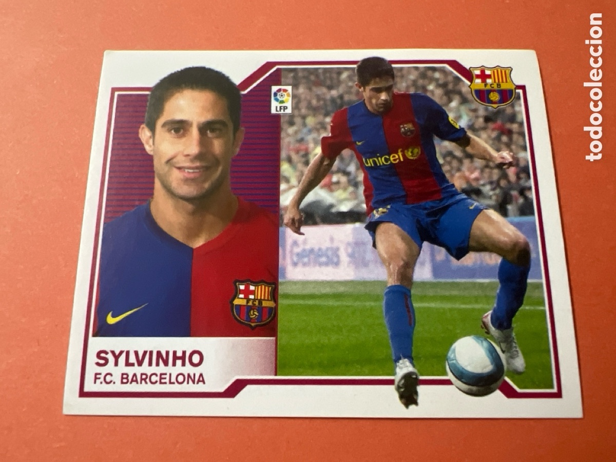 Figurine di Calcio: C10015. CROMO FUTBOL 07 08 SIN PEGAR LIGA ESTE 2007 2008 FC BARCELONA SYLVINHO