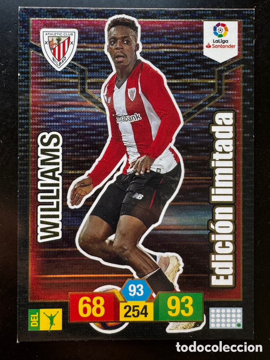 Cromos de F&uacute;tbol: Williams Edici&oacute;n Limitada Jug&oacute;n 145 Athletic Adrenalyn 2018/19