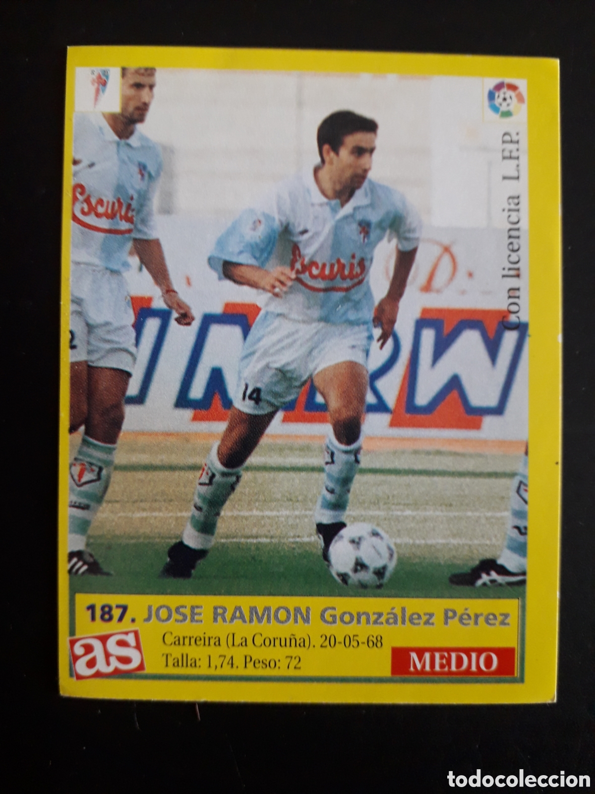 Cartes &agrave; collectionner de Football: JOS&Eacute; RAM&Oacute;N COMPOSTELA N&deg; 187 DIARIO AS LIGA 1995 1996 95 96 SIN PEGAR PEDIDO M&Iacute;NIMO 3&euro;