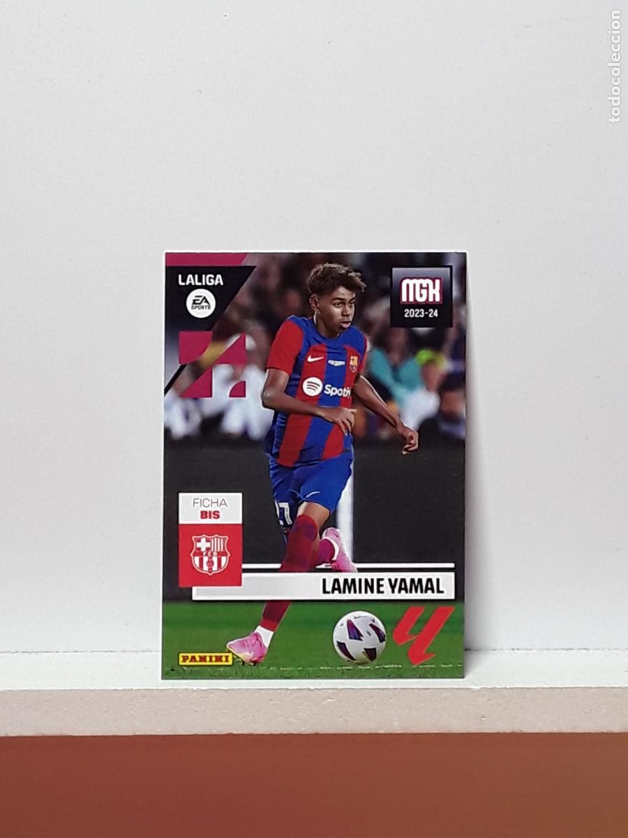 Fu&szlig;ball-Sticker: MEGACRACKS 2023 2024 MGK 23 24 ALBUM PANINI LIGA N 108BIS 108 BIS BARCELONA ROOKIE LAMINE YAMAL