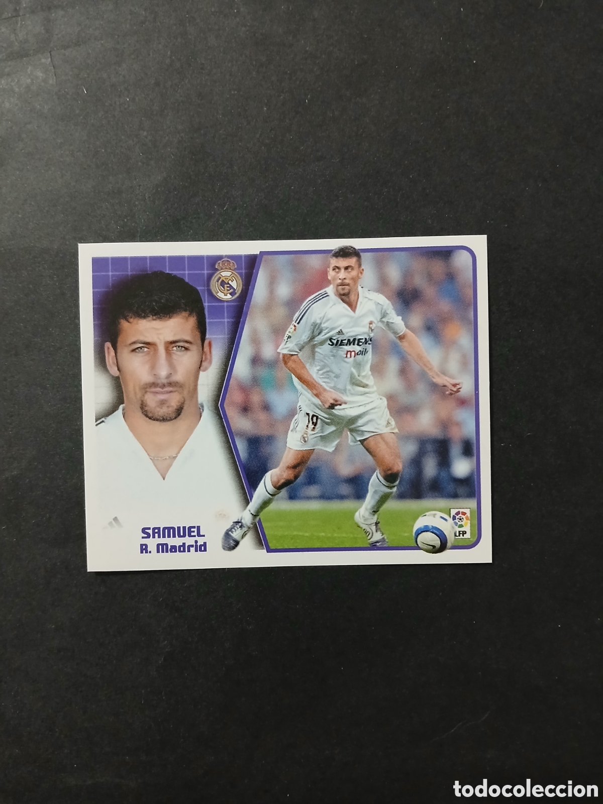 Cromos de f&uacute;tbol: SAMUEL BAJA REAL MADRID LIGA ESTE 2005/06 05 06 NUNCA PEGADO SIN PEGAR