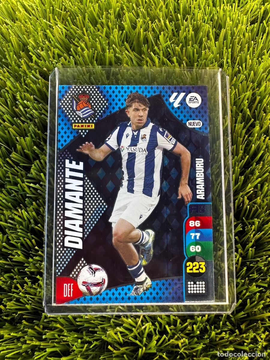 Cromos de f&uacute;tbol: Aramburu Diamante Edici&oacute;n Limitada Real Sociedad Adrenalyn XL 24 25