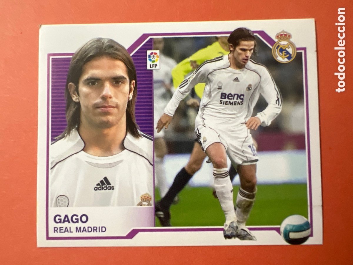 Fu&szlig;ball-Sticker: C1089. CROMO F&Uacute;TBOL PANINI LIGA ESTE 2007 2008 07 08 - SIN PEGAR - REAL MADRID - GAGO