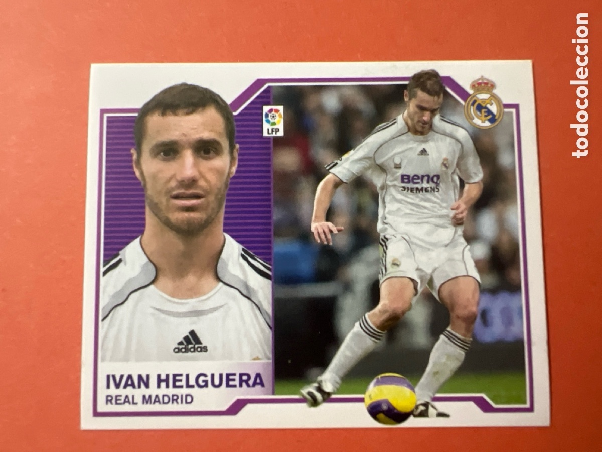 Figurine di Calcio: C1148. Iv&aacute;n Helguera SIN PEGAR Real Madrid Liga Ediciones Este 07 08 / 2007 2008