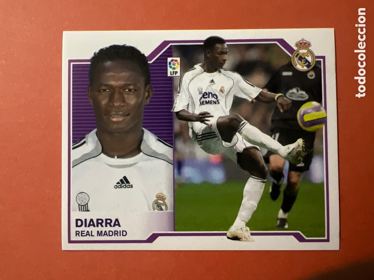 Figurine di Calcio: C1186. DIARRA REAL MADRID EDICIONES ESTE LIGA 07-08 PANINI 2007 2008 SIN PEGAR