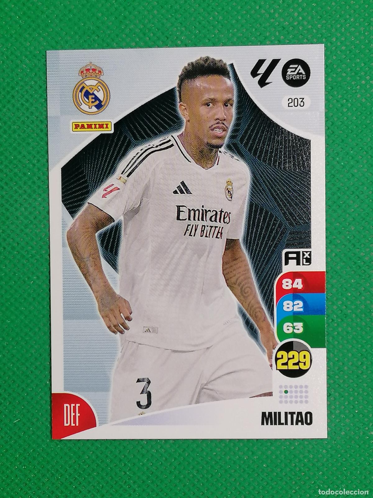 Figurine di Calcio: 203 MILITAO REAL MADRID ⚽ PANINI LIGA ADRENALYN XL 2024 2025 24 25 ⚽