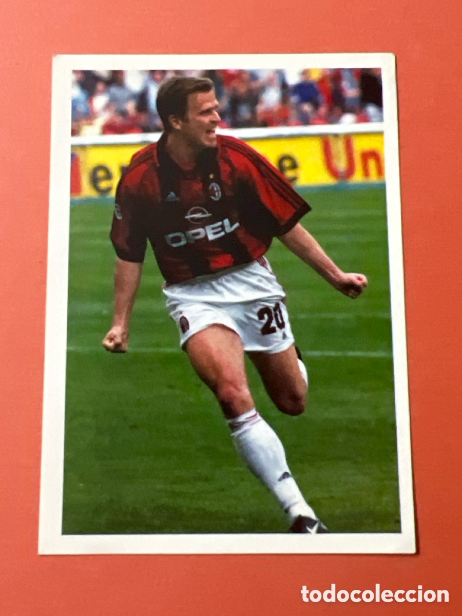 Fu&szlig;ball-Sticker: C1875. 123 BIERHOFF MILAN - CROMO LIBRO CAMPEONES EUROPA MARCA 1999