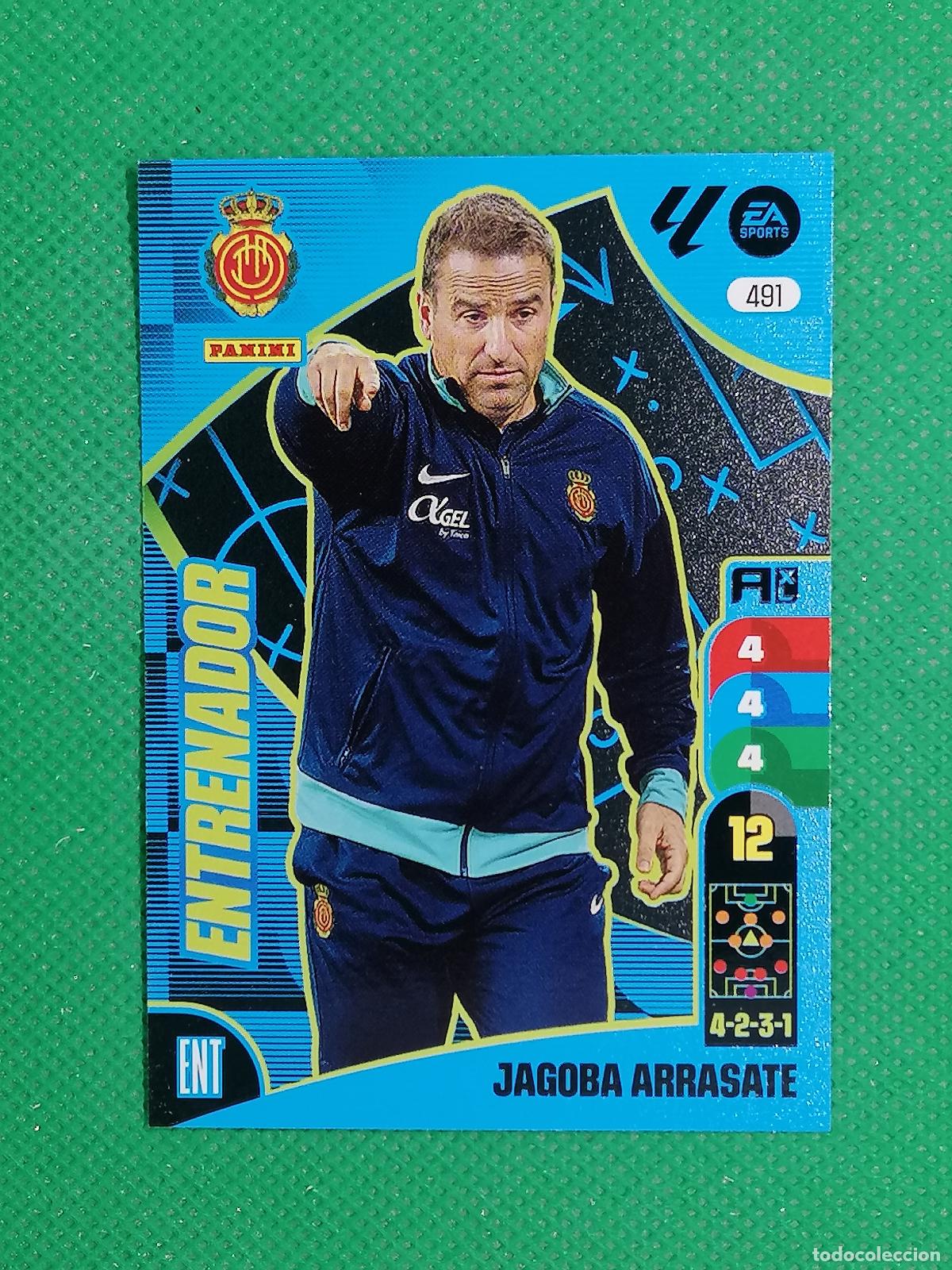 Fu&szlig;ball-Sticker: 491 JAGOBA ARRASATE MALLORCA ENTRENADOR ACTUALIZACION ⚽ LIGA ADRENALYN XL 2024 2025 24 25 ⚽