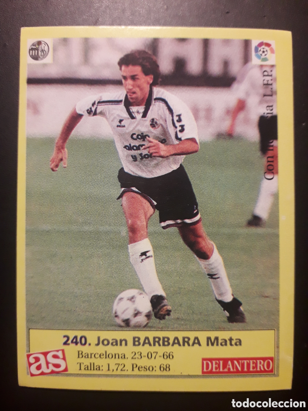 Cartes &agrave; collectionner de Football: BARBAR&Agrave; SALAMANCA N&deg; 240 DIARIO AS LIGA 1995 1996 95 96 SIN PEGAR PEDIDO M&Iacute;NIMO 3&euro;