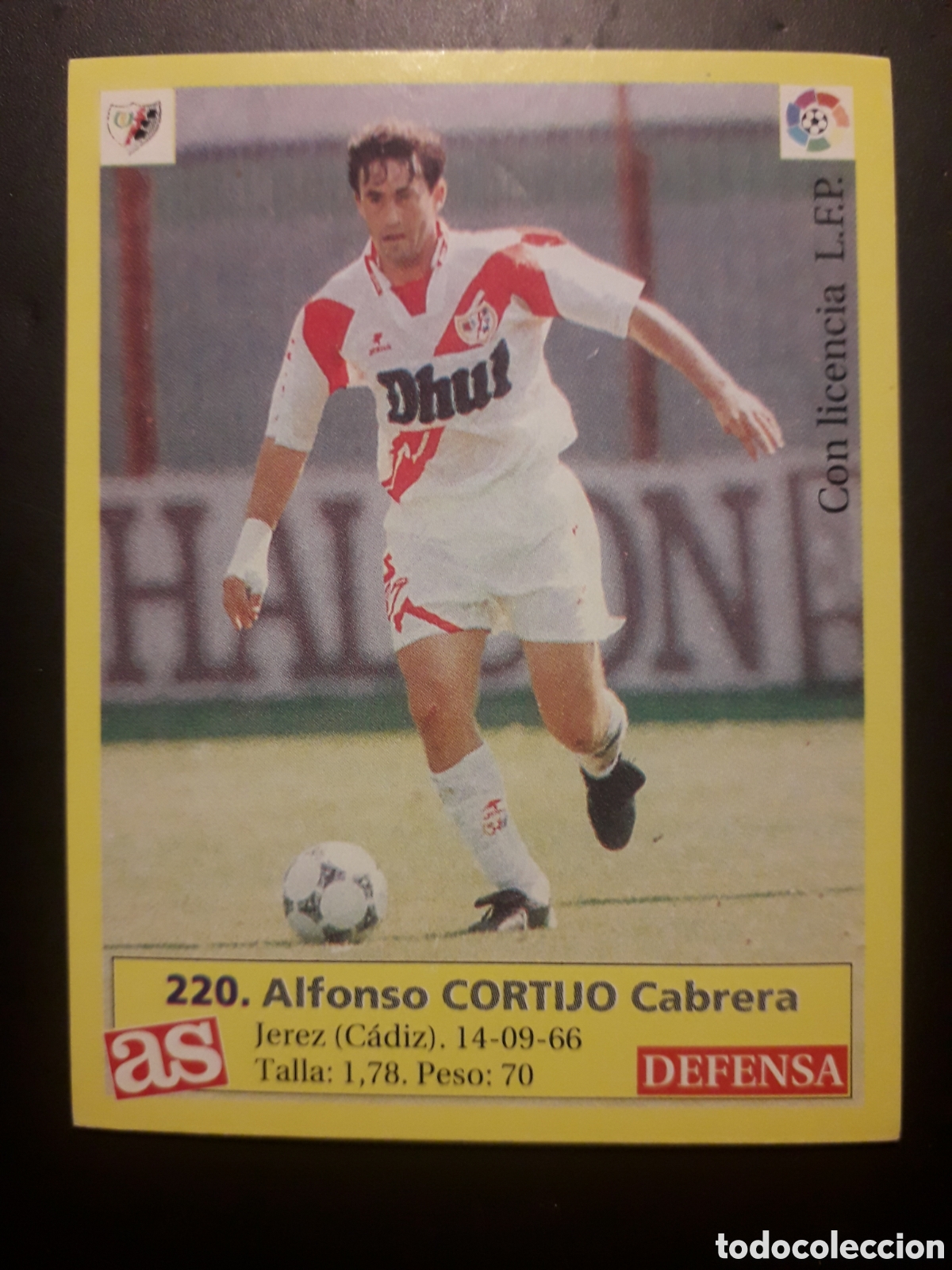 Cartes &agrave; collectionner de Football: CORTIJO RAYO VALLECANO N&deg; 220 DIARIO AS LIGA 1995 1996 95 96 SIN PEGAR PEDIDO M&Iacute;NIMO 3&euro;