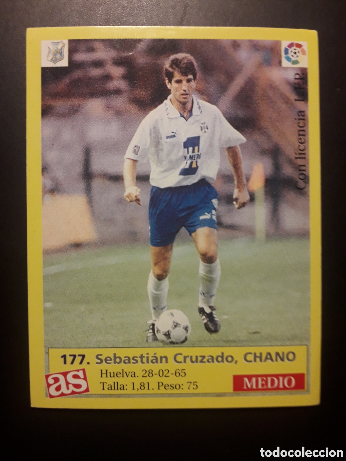 Cartes &agrave; collectionner de Football: CHANO TENERIFE N&deg; 177 DIARIO AS LIGA 1995 1996 95 96 SIN PEGAR PEDIDO M&Iacute;NIMO 3&euro;