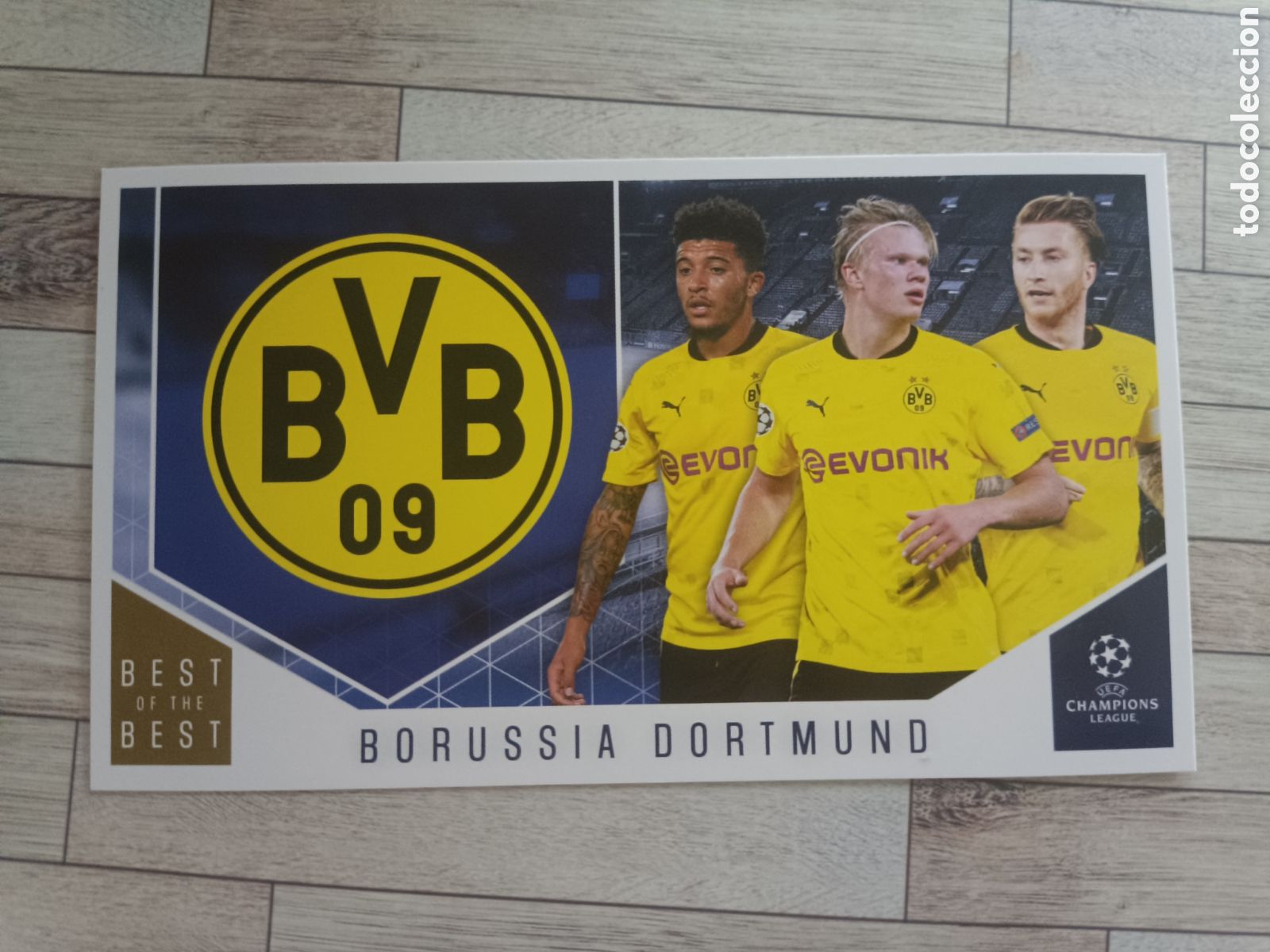 Cromos de F&uacute;tbol: 104 BORUSSIA DORTMUND HAALAND - SANCHO - REUS UCL TOPPS BEST OF THE BEST 2020 2021 20 21