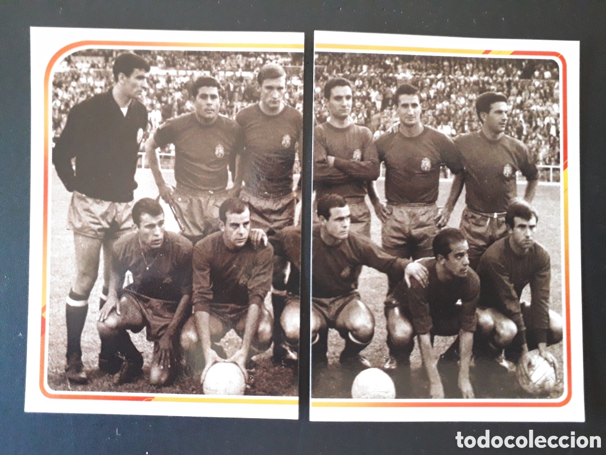 Fu&szlig;ball-Sticker: EUROCOPA 1964, ALBUM DE LA SELECCI&Oacute;N N&deg; 1 Y 2 EURO 2020 PANINI CARREFOUR PEDIDO M&Iacute;NIMO 3&euro;