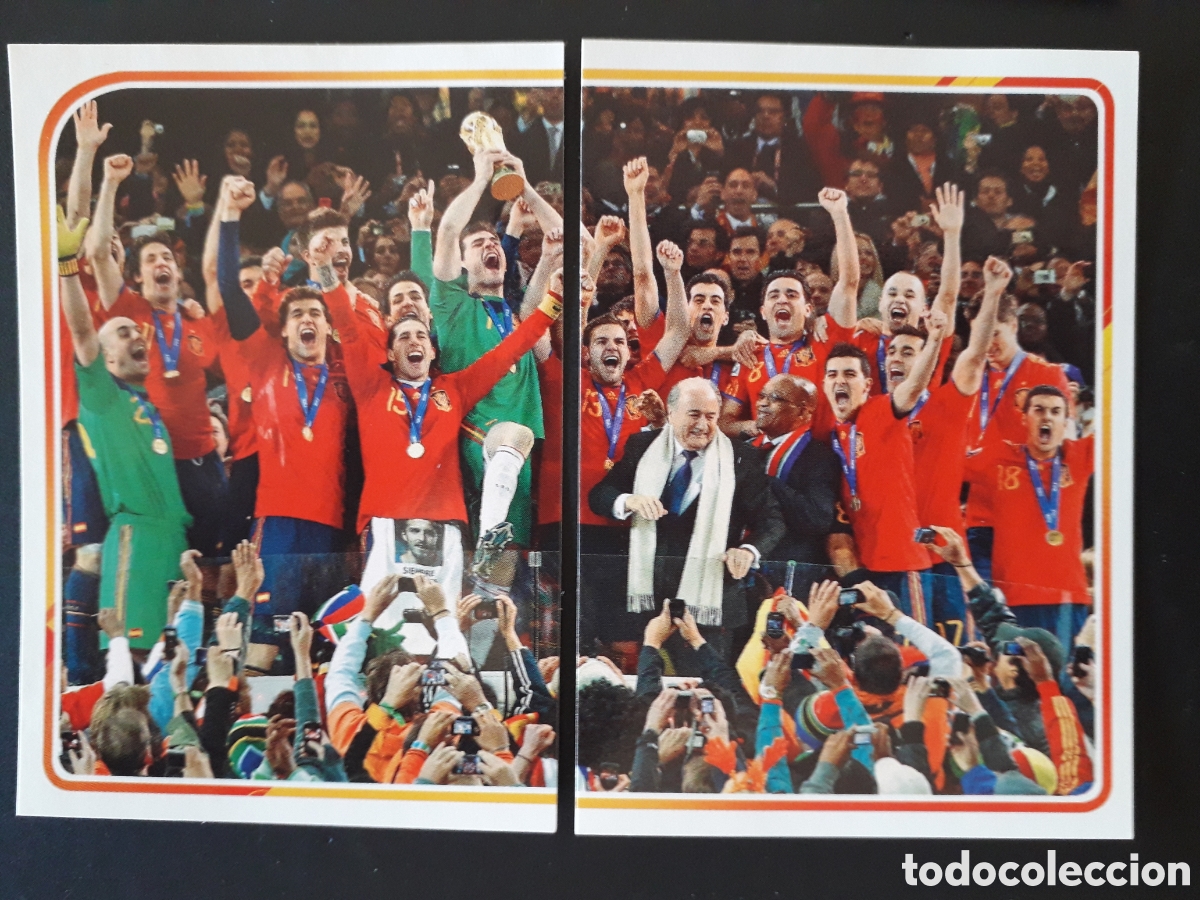 Cartes &agrave; collectionner de Football: SUD&Aacute;FRICA 2010 ALBUM DE LA SELECCI&Oacute;N N&deg; 7 Y 8 EURO 2020 PANINI CARREFOUR PEDIDO M&Iacute;NIMO 3&euro;.