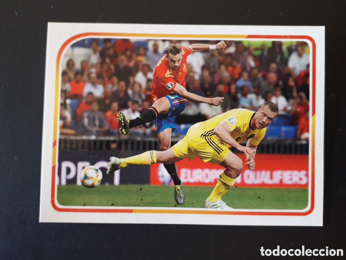 Cartes &agrave; collectionner de Football: FABI&Aacute;N, ESPA&Ntilde;A-SUECIA. ALBUM DE LA SELECCI&Oacute;N N&deg; 9 EURO 2020 PANINI CARREFOUR PEDIDO M&Iacute;NIMO 3&euro;.