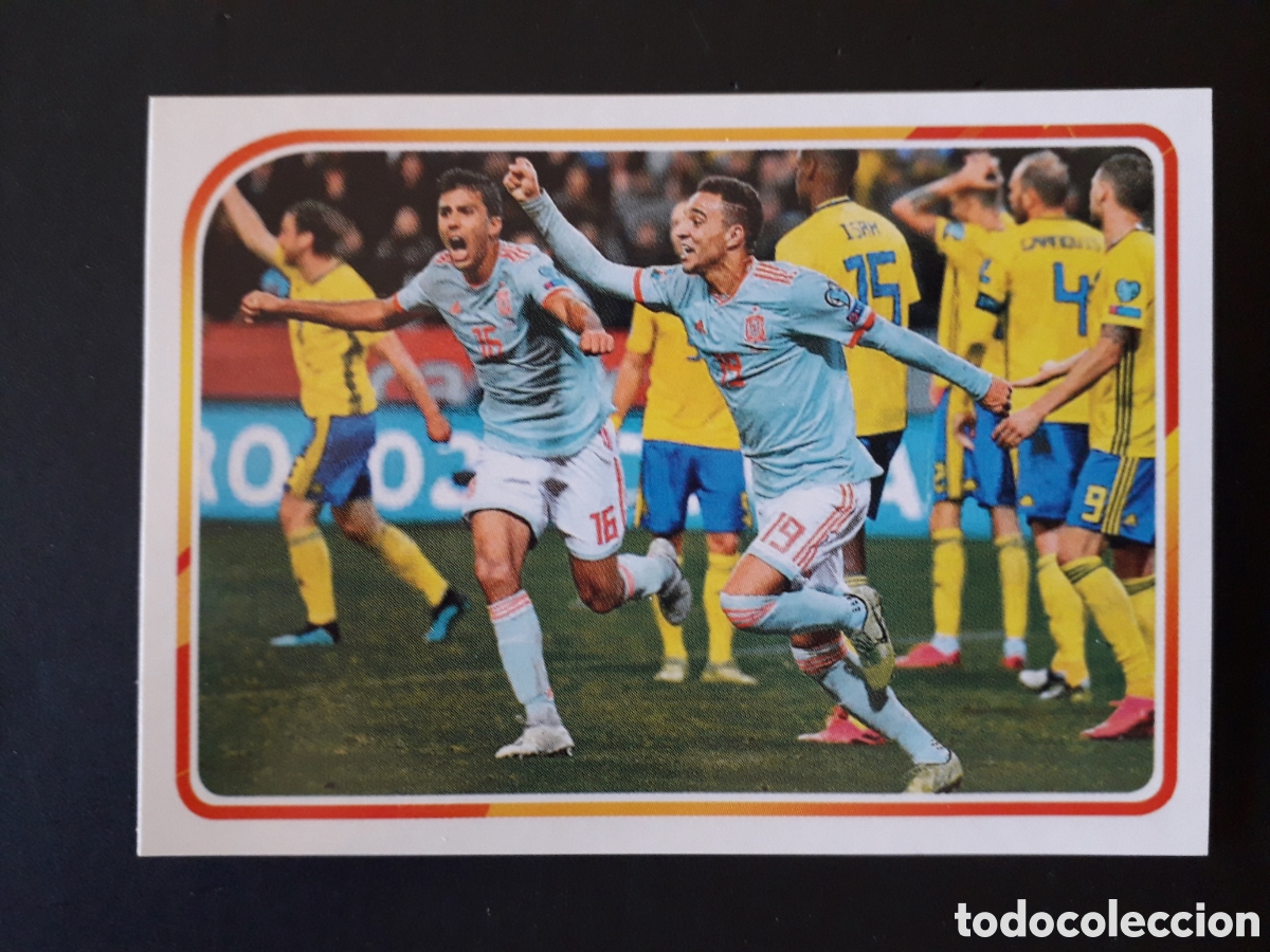 Fu&szlig;ball-Sticker: RODRIGO Y RODRI VS SUECIA, ALBUM DE LA SELECCI&Oacute;N N&deg; 12 EURO 2020 PANINI CARREFOUR PEDIDO M&Iacute;NIMO 3&euro;