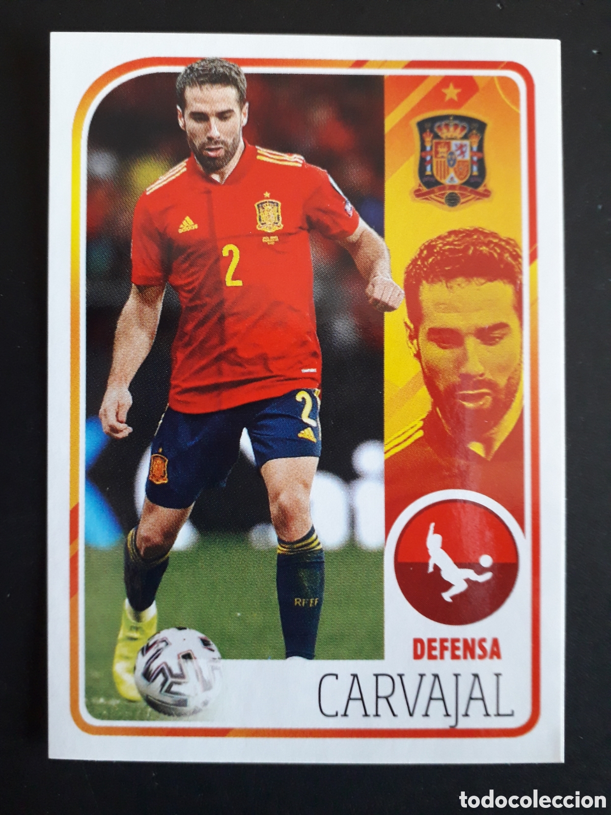 Fu&szlig;ball-Sticker: CARVAJAL, ALBUM DE LA SELECCI&Oacute;N N&deg; 21 EURO 2020 PANINI CARREFOUR PEDIDO M&Iacute;NIMO 3&euro;