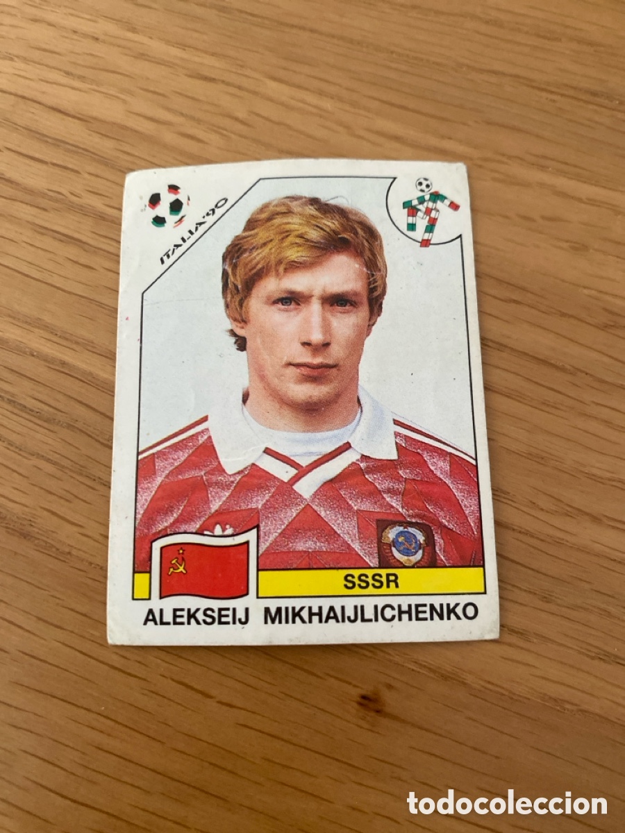 Cartes &agrave; collectionner de Football: Cromo panini mundial Italia 90 n&uacute;mero 145 Mikhaijlichenko - Stickers album world cup Italy 1990