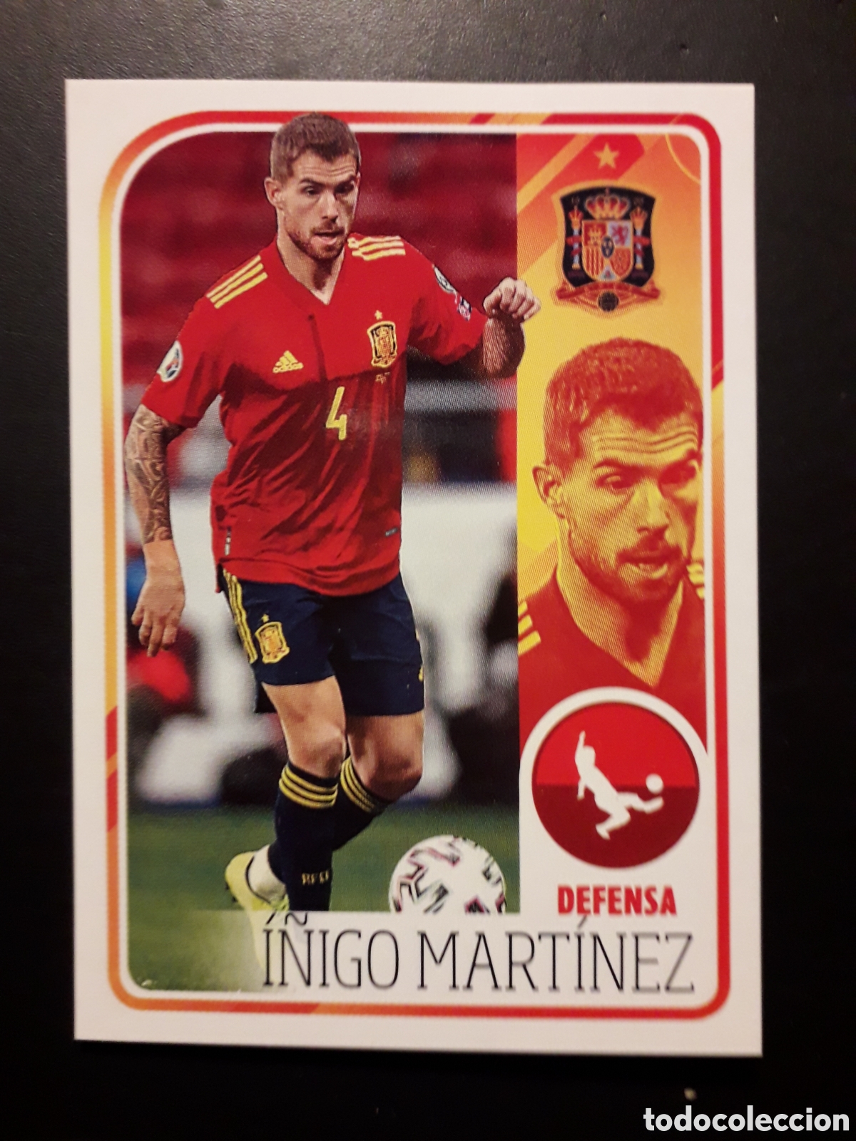 Cartes &agrave; collectionner de Football: &Iacute;&Ntilde;IGO MART&Iacute;NEZ, ALBUM DE LA SELECCI&Oacute;N N&deg; 33 EURO 2020 PANINI CARREFOUR PEDIDO M&Iacute;NIMO 3&euro;.