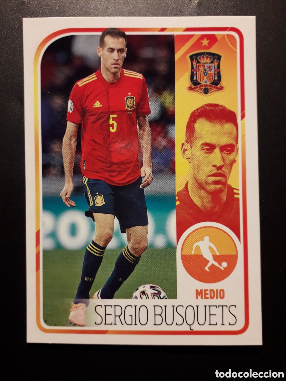Cartes &agrave; collectionner de Football: SERGIO BUSQUETS ALBUM DE LA SELECCI&Oacute;N N&deg; 43 EURO 2020 PANINI CARREFOUR PEDIDO M&Iacute;NIMO 3&euro;