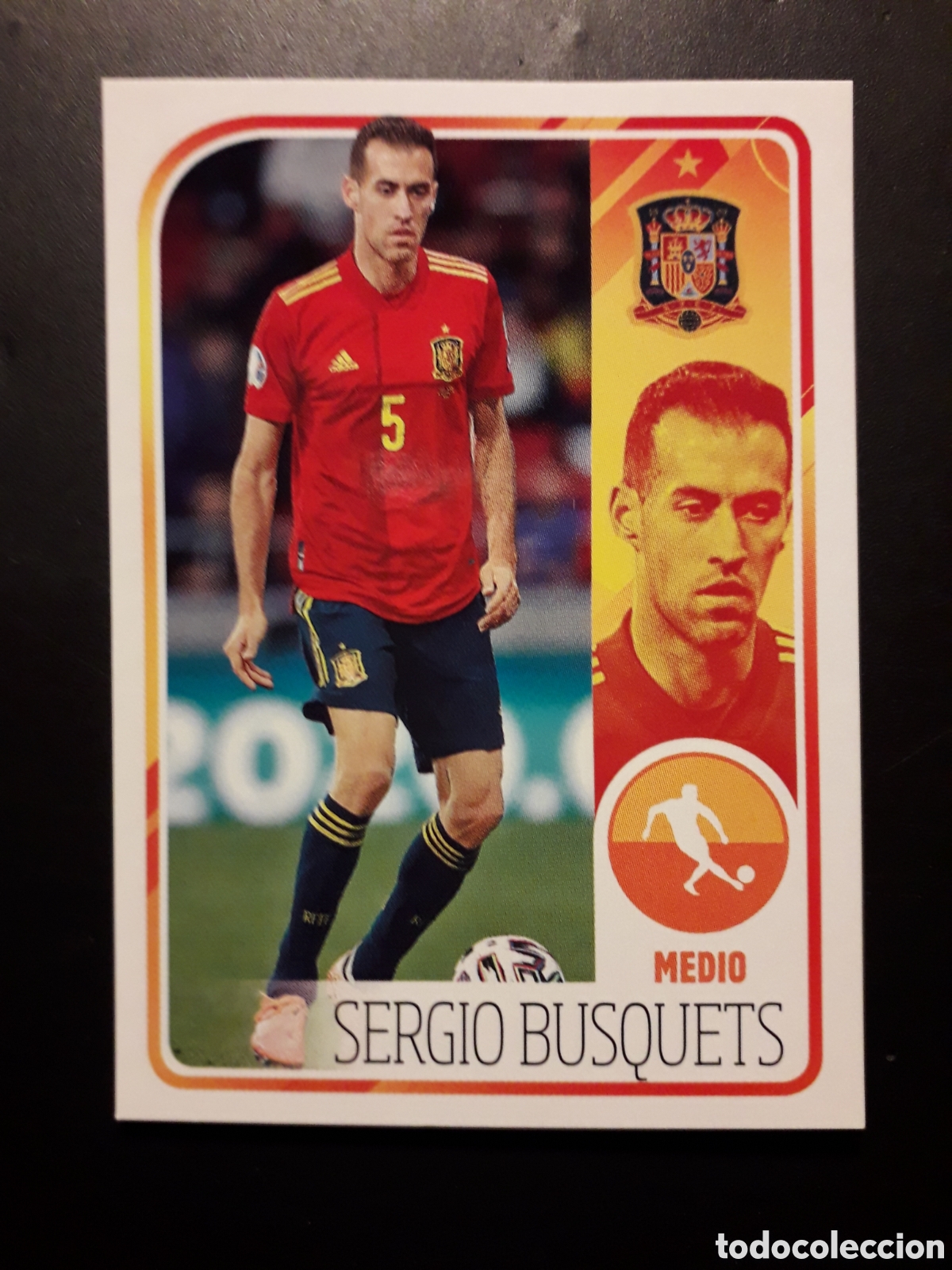 Cartes &agrave; collectionner de Football: SERGIO BUSQUETS ALBUM DE LA SELECCI&Oacute;N N&deg; 43 EURO 2020 PANINI CARREFOUR PEDIDO M&Iacute;NIMO 3&euro;