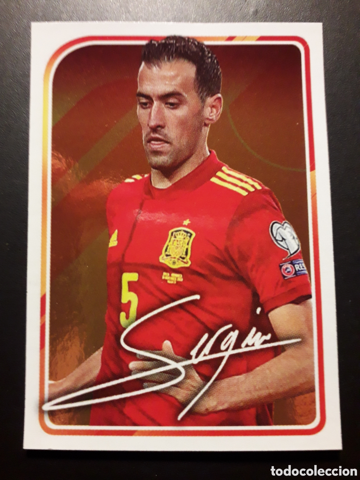Cartes &agrave; collectionner de Football: SERGIO BUSQUETS ALBUM DE LA SELECCI&Oacute;N N&deg; 44 EURO 2020 PANINI CARREFOUR PEDIDO M&Iacute;NIMO 3&euro;
