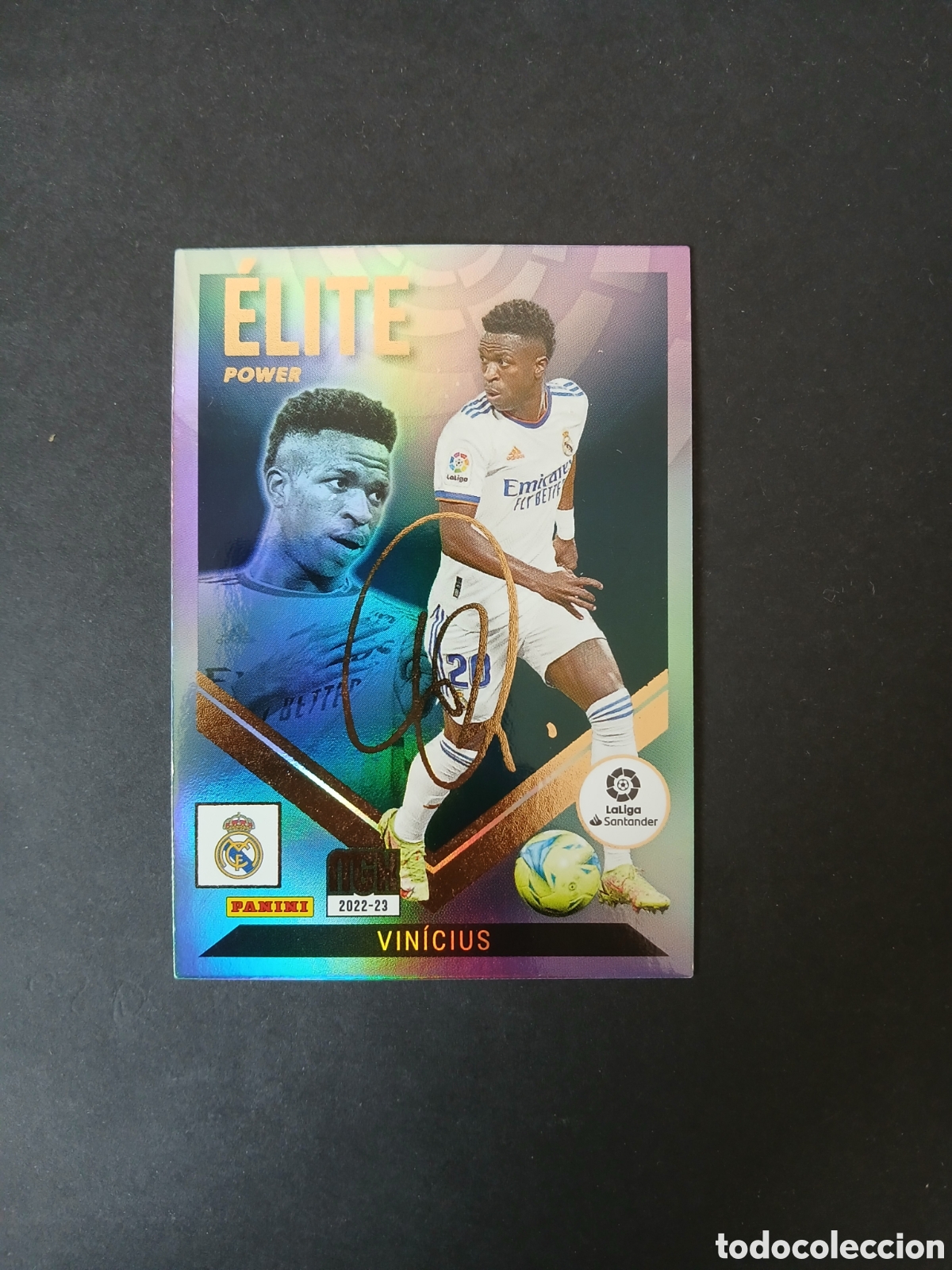 Cromos de f&uacute;tbol: VINICIUS REAL MADRID P 9 ELITE POWER MEGACRACKS LIGA 2022/2023 22 23 PANINI